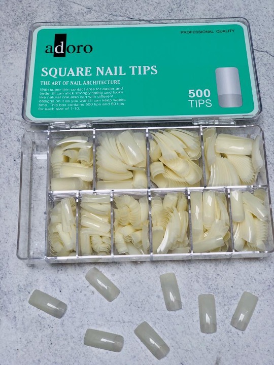 Uñas Press On Square Natural x500